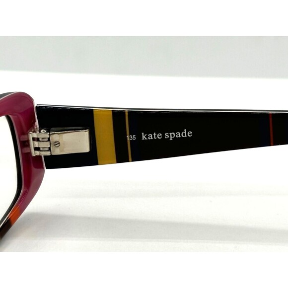 Kate Spade KSR02 TS10 51-16 Eyeglasses Frames Only Dk Tortoise MultiColr Stripe - Picture 10 of 16